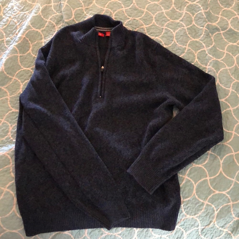 Men’s navy blue 1/4 zip sweater NWOT